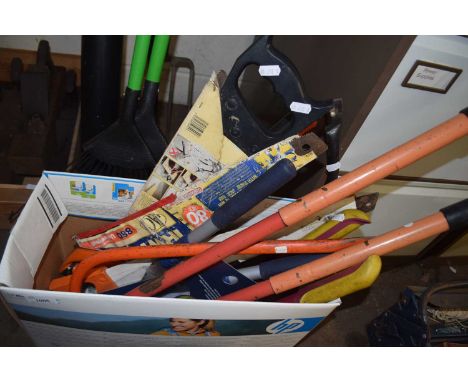 Box of assorted tools