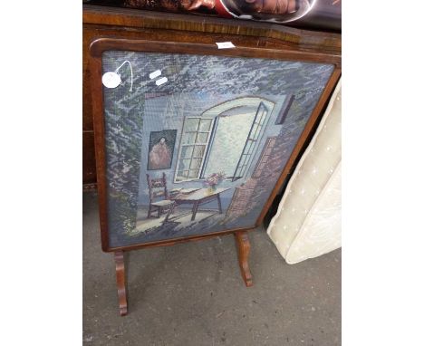 Tapestry fire screen