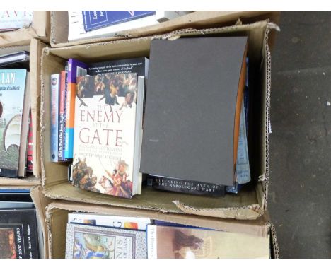 Box of mixed books to include The Enemy at the Gate and The Day of the Jackall