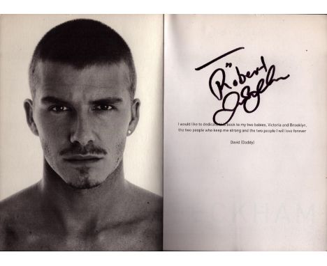 David Beckham signed 'Beckham' paperback book. DEDICATED. Good condition. All autographs come with a Certificate of Authentic