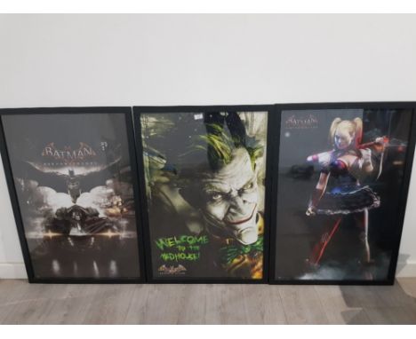 Three Batman reproduction film posters 90 x 59cm.