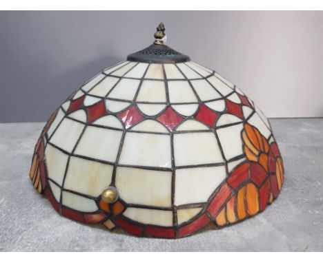 A Tiffany style ceiling light fitting 42cm diameter.