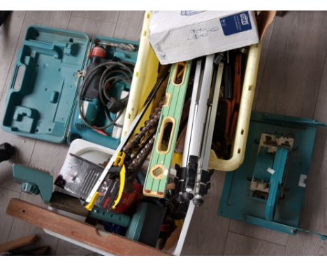 Large Quantity of miscellaneous tools, inc drills, saw etc