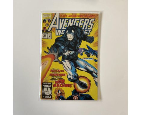 West Coast Avengers #94 Marvel Comic 1993, First war machine. 