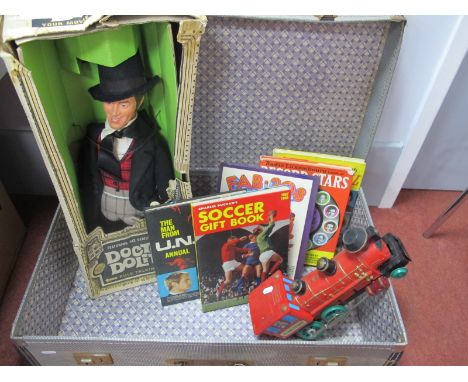 A Circa 1968 Rosebud Mattel Toymakers Doctor Dolittle Figure with Pull Ring (Inoperative), original box, Marx battery operate