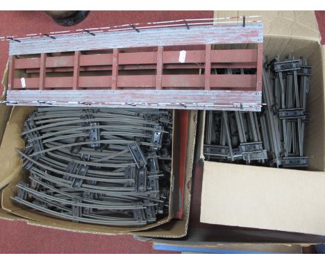 A Quantity of Hornby 'O' Gauge/7mm Clockwork Track, Straights, Curves, Points, etc, (part contained in a Hornby No.2 tunnel b