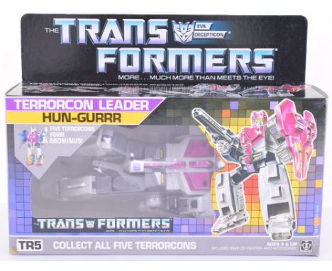 Boxed Hasbro G1 Transformers TR5 Terrorcon Leader ‘Hun-Gurr’ 1986 issue, transforms from two headed monster to robot and back