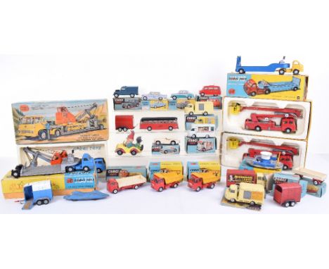 Corgi collection of boxed and playworn models, 2x458 ERF Earth dumpers, good condition boxes good, GS27 Priestman Shovel on M