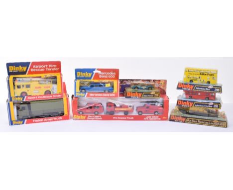 Eight Dinky Toys Commercial/Car Models Complete with Bubble Packs/Window Boxes, Bubble packs include Yellow Pages Livery Atla