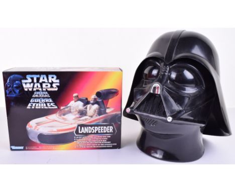 Star Wars Darth Vader 1997 Lucas Films Germany  Mask/Helmet, black plastic, in excellent condition plus Kenner Star Wars Land
