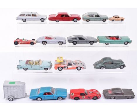 Various Die-Cast Car Models, Solido Harvey Special Indianapolis, Simca 1308 GT, Van Theault trailer, Peugeot 504 Break, Ford 