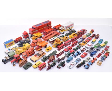 Quantity of Matchbox Toys Mostly Commercial Models, boxed 8-wheel tipper no.17, box and model are in poor condition, 2 x Hove