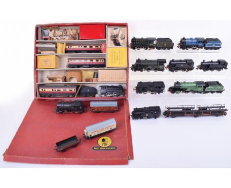 Trix Twin collection of locomotives, rolling stock and accessories, locomotives include 4-4-0 Pytchley locomotive and tender,