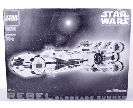 Scarce  Lego Star Wars Rebel Blockade Runner,Set 10019, 2001 issue, with instruction manual, set has been built, then rebagge