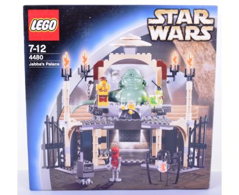 Lego Star Wars Jabbas Palace, Set 4480, 2003 issue, with instruction manual, set has been built, then re-bagged .Outer box li