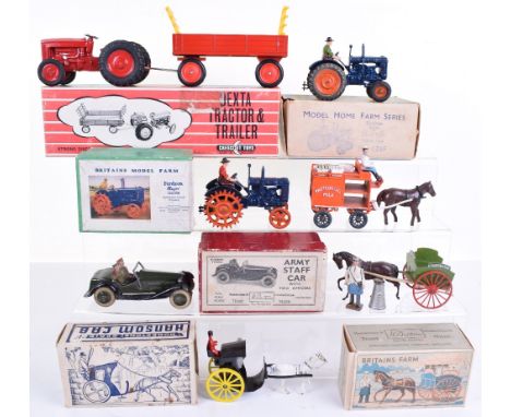 Britains Tractors and other toys, boxed 127F Fordson Major Tractor with driver, excellent condition, box with inner packing c