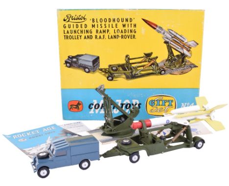 Corgi Major Toys Gift Set No 4 Bristol ‘Bloodhound’ guided missile with launching Ramp, Loading Trolley and R.A.F. Land-Rover