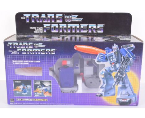Boxed Hasbro G1 Transformers City Commander ‘Galvatron’1986 issue, transforms from laser cannon to robot and back! In mint bo