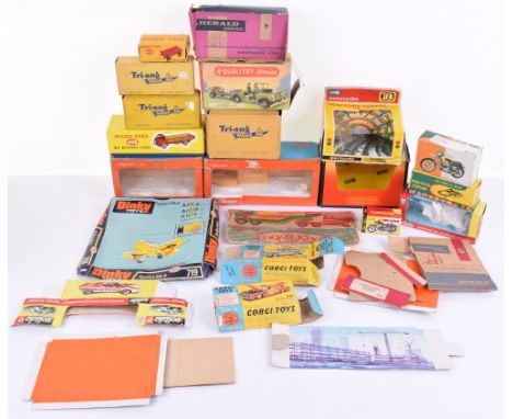 A Quantity of Empty Original Boxes, including Dinky Toys 408 Big Bedford Lorry, 719 Spitfire MK II card base only,429 Trailer