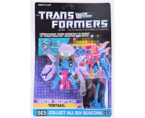 Original Carded Hasbro G1 Transformers, SE5 Seacon Deception ‘Tentakil’  1987 issue transforms from monster to robot to targe