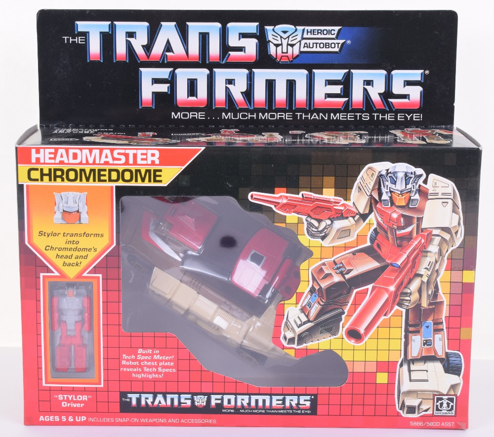 Boxed Hasbro G1 Transformers Headmaster ‘Chromedome’ with “Stylor
