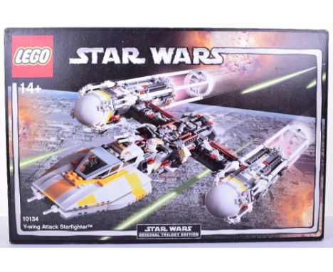 Lego Star Wars Y-Wing Attack Starfighter, Set 10134, 2004 issue, with instruction manual,  bags still factory sealed .Outer b