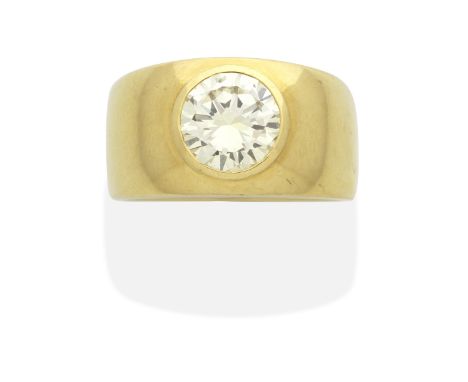 DIAMOND RINGA brilliant-cut diamond, diamond very approx. 2.50cts, ring size approx. RFor further information on this lot ple