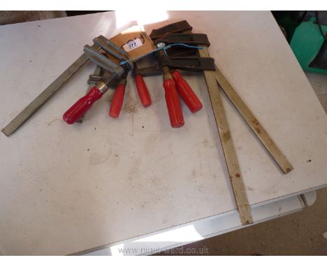 A quantity of sash clamps.