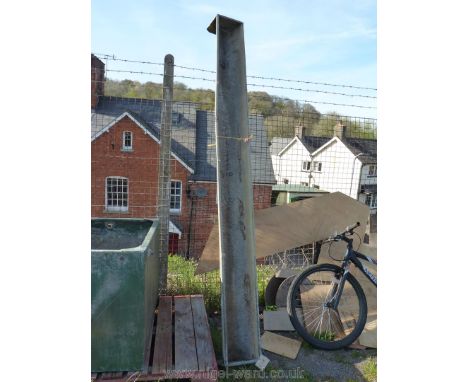 A 9ft long galvanised sheep trough.