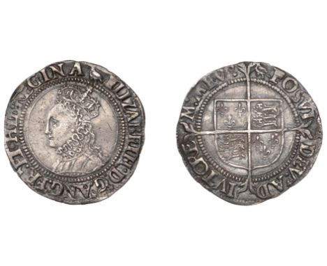 Elizabeth I (1558-1603), Second issue, Groat, mm. martlet, wire-line and beaded inner circles, bust 1F, elizabeth d’ g’ ang’ 