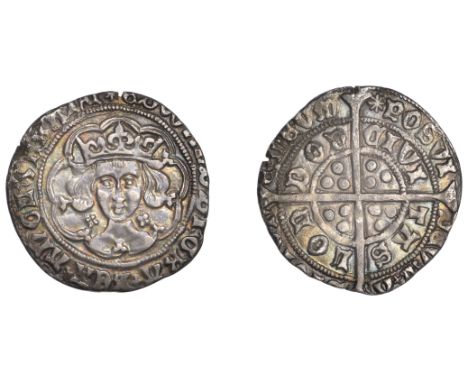 Edward IV (First reign, 1461-1470), Light coinage, Groat, London, class VI, mm. sun, edward di gra rex angl z franc, quatrefo