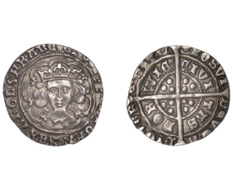 Edward IV (First reign, 1461-1470), Light coinage, Groat, Norwich, class VI, mm. sun, edward di gra rex angl z franc, quatref