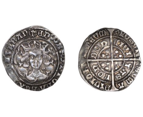 Edward IV (First reign, 1461-1470), Light coinage, Groat, London, class Vd, mm. rose, edward di gra rex angl z franc, quatref