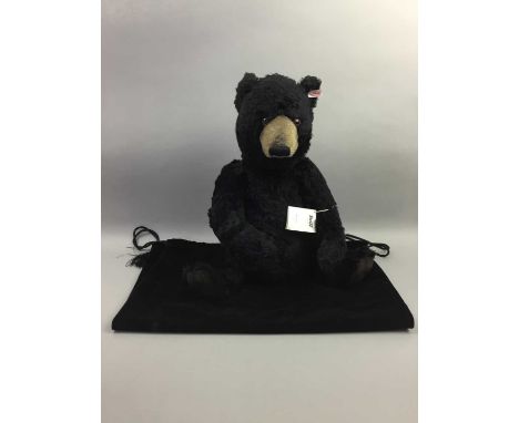 STEIFF 'WINNIPEG' BEAR ,in original black velvet bag, along with nine other Steiff bears comprising Diana (663840), Catherine