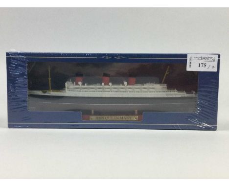 EDITIONS ATLAS COLLECTIONS RMS QUEEN MARY MODEL, along with six other Editions Atlas model ships comprising RMS Celtic, RMS O
