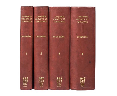 Desbrière, Édouard. Projets et Tentatives de Débarquement aux Iles Britanniques 1793-1805. 4 vols. 8vo. Librairie Militaire. 