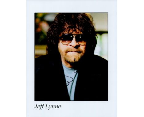Jeff Lynne signed 10x8 black and white photo. Jeffrey Lynne OBE (born 30 December 1947) is an English musician, singer-songwr