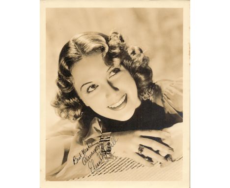 Eleanor Powell signed 10x8 sepia vintage photo. Eleanor Torrey Powell (November 21, 1912 - February 11, 1982) was an American