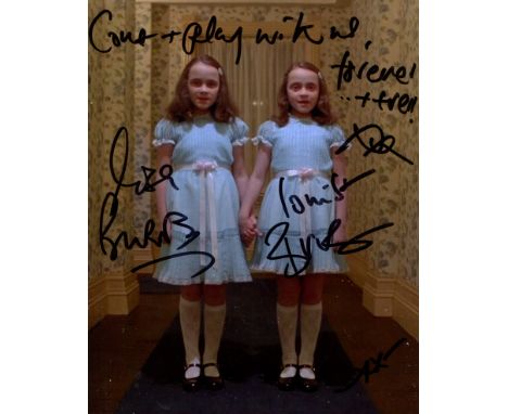 The Shining Horror movie Twins Lisa and Louise Burns who have added come and play with us for ever and ever - Rare in this fo