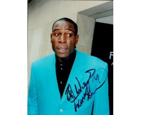 Frank Bruno signed 8x6 colour photo. Franklin Roy Bruno, MBE (born 16 November 1961) is a British former professional boxer w