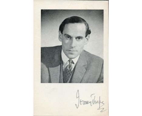 Jeremy Thorpe signed 6x4 black and white photo. John Jeremy Thorpe (29 April 1929 - 4 December 2014) was a British politician