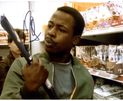 Only Fools and Horses 8x10 photo signed by actor Vas Blackwood who played The Shadow in the classic supermarket episode.  Goo
