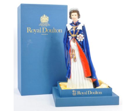 A vintage late 20th century Royal Doulton limited edition fine bone china figure Celebrating the 30th Anniversary of the Coro