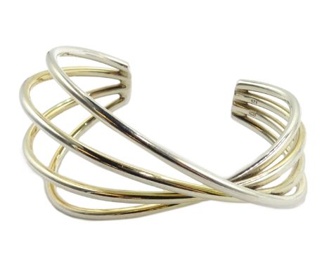 Georg Jensen Alliance silver bangle, London 2004