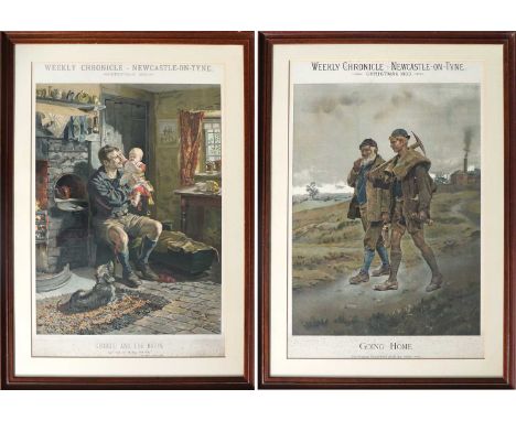 Mining Art.Hedley (R.), Going Home (The Pitman homeward plods his weary way) [and] Geordie and the Bairn ('Aw wish yor muthor