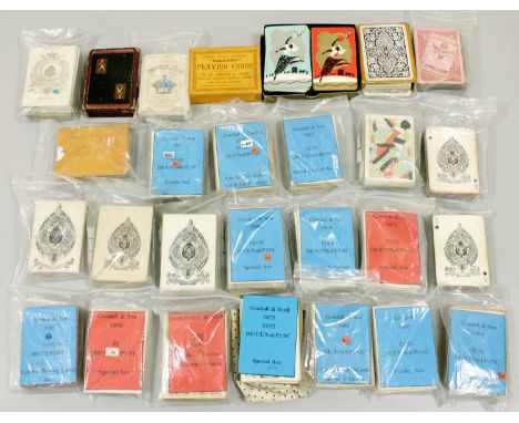 Playing Cards - Goodall &amp; Son.Twenty-eight decks of playing cards produced by Charles Goodall &amp; Son (1820-1922).The l