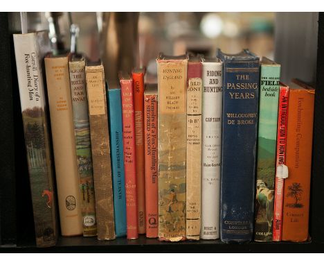 HUNTING INTEREST
fifteen various hunting volumes, including The Passing years by Willoughby De Brooke (15)
