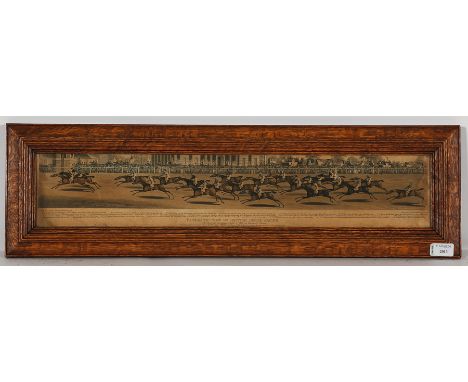 CLIFTON THOMSON (BRITISH 19TH CENTURY SCHOOL),
THE RACE FOR THE ST.LEGER STAKES OF 1812 ON DONCASTER COURSE
lithograph, publi