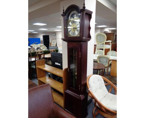 A reproduction mahogany longcase clock by Fenclocks 