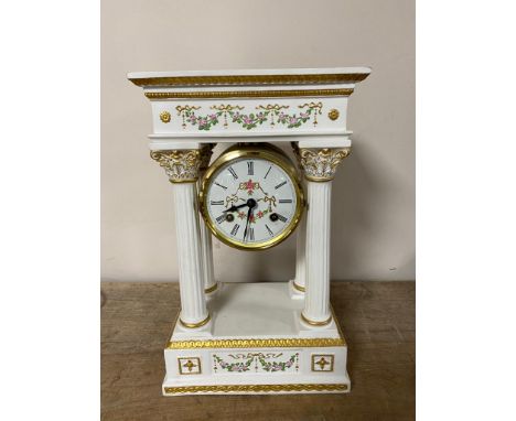 A Franklin Mint exclusive Empress Josephine mantel clock 